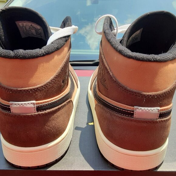 NIKE Jordan 1 Mid SE “Earth Tone/Dark Chocolate” – US Men’s Size 12 – Pre-Owned - Picture 8 of 12